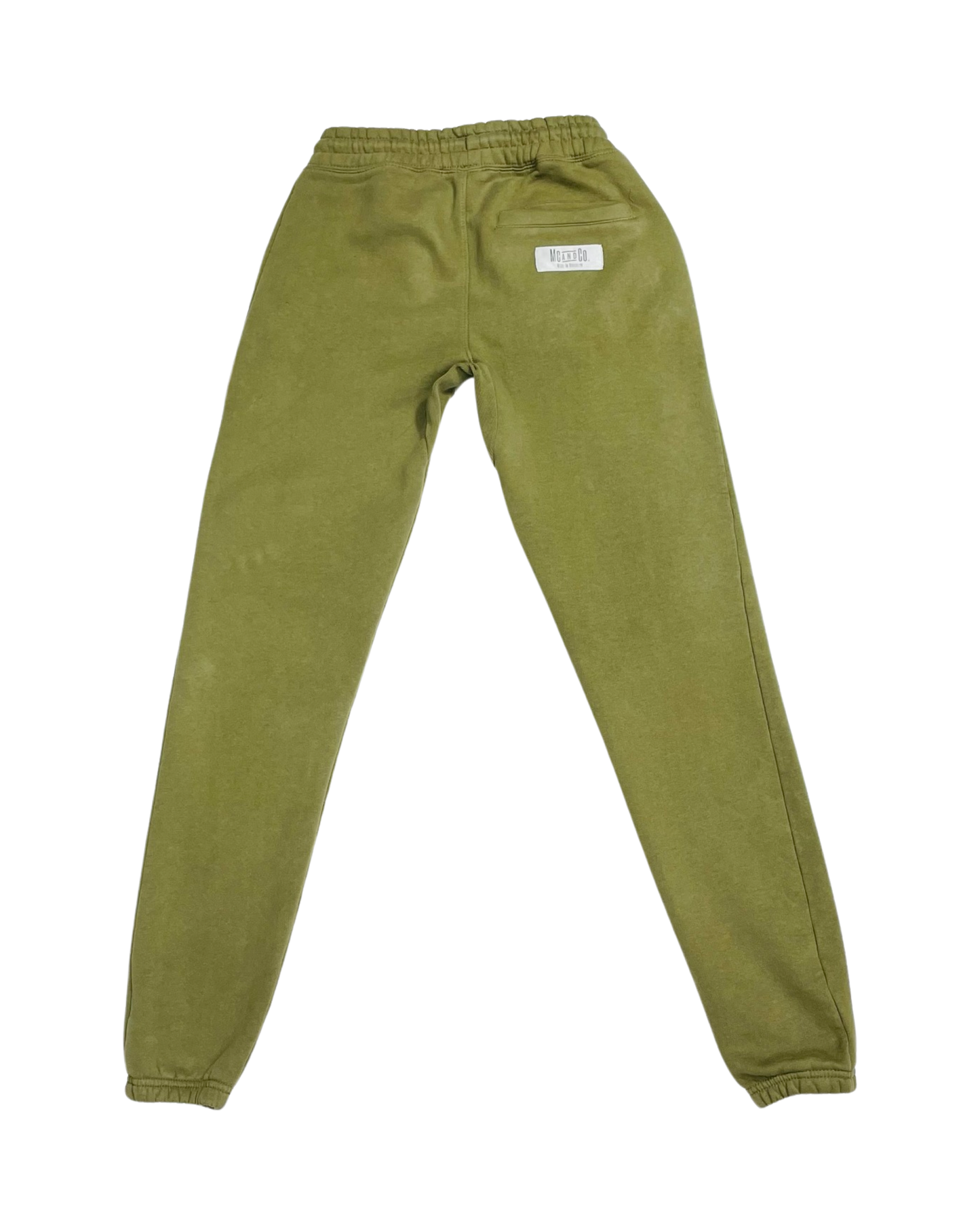 Mc & Co. Heritage Logo “Olive Green” Heavyweight Organic Cotton Embroidery Sweatpants