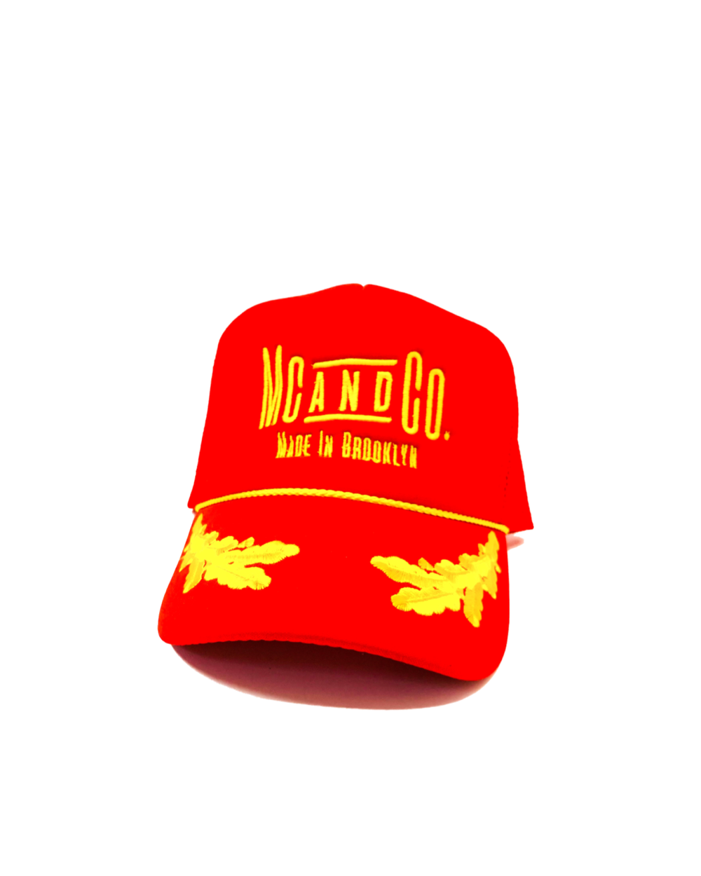Red Nautical “Made In Brooklyn” Trucker Hat